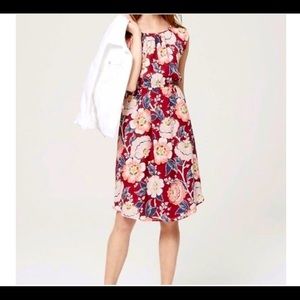 LOFT Hibiscus Floral Dress, size L